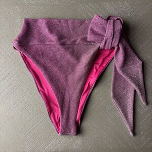 NWOT Beach Riot Ombré Pink High-Waisted Bikini Bottoms Sz S